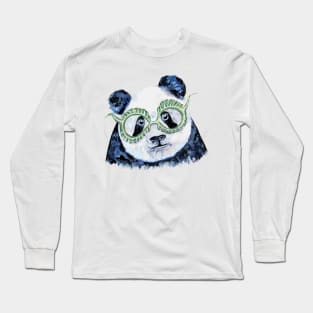 Green Panda Long Sleeve T-Shirt